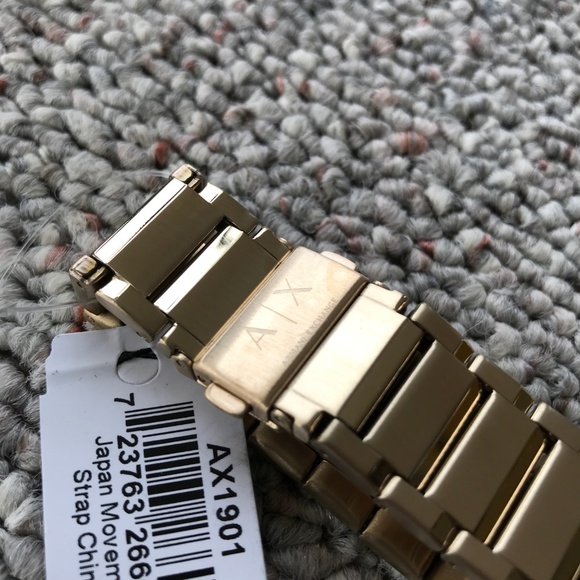 Armani Exchange Men's Ryder Gold Plated 45mm Watch - Picture 8 of 8